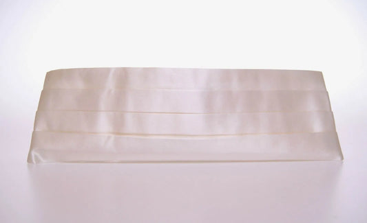 White Waist Tuxedo Smoking Belt Cummerbund-Dolce & Gabbana-LabelTerrace.com
