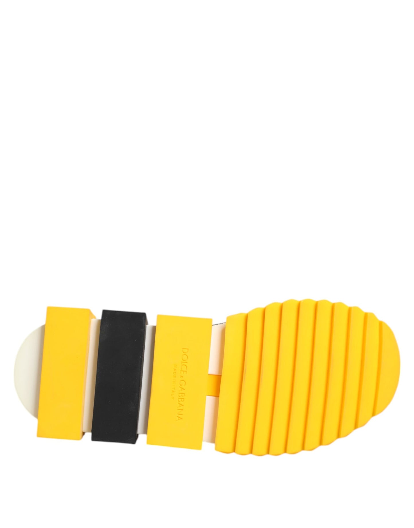 Yellow Black Sorrento Socks Sneakers Shoes-Dolce & Gabbana-LabelTerrace.com