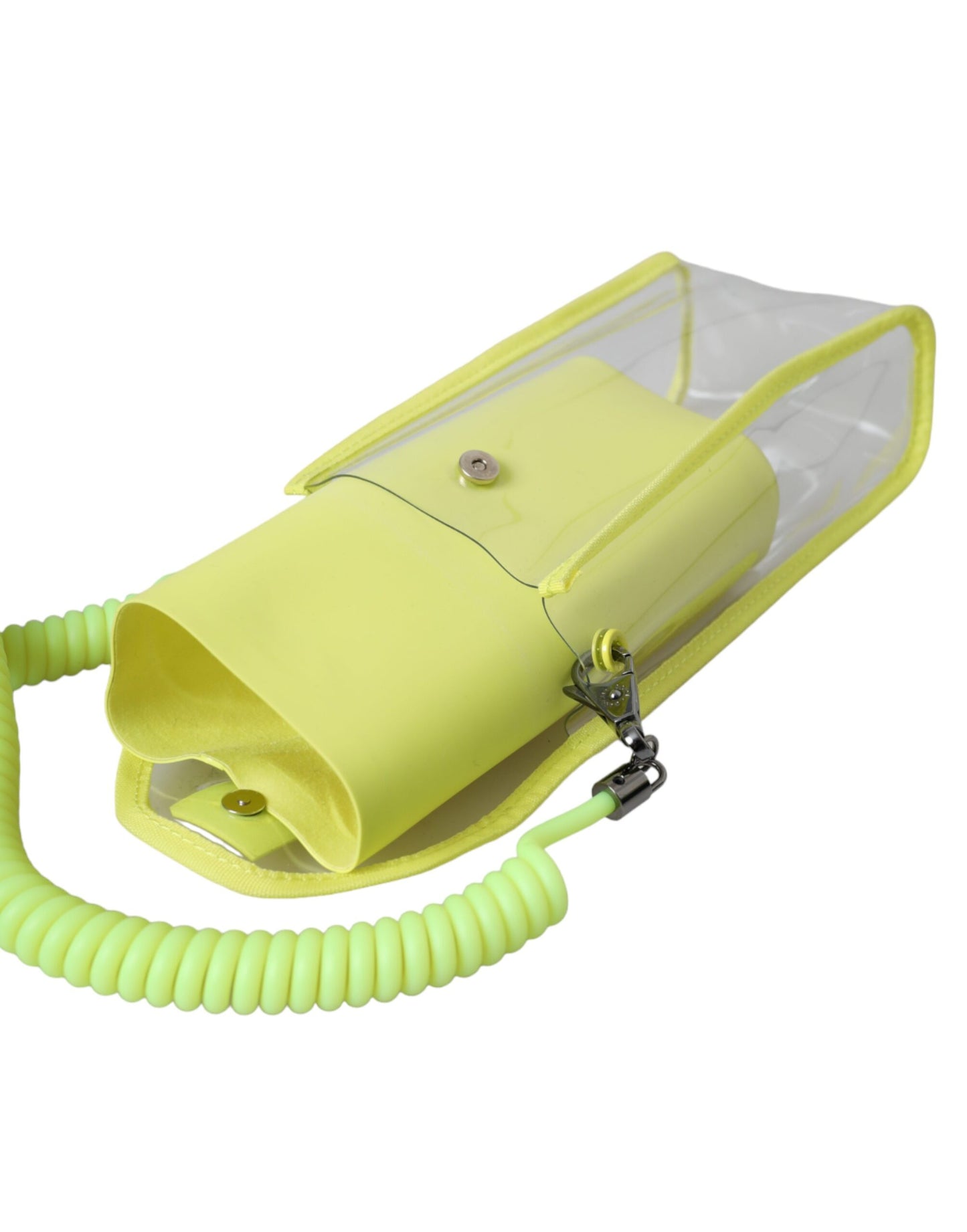 Yellow Green Plastic DG Logo Neck Strap Cardholder Wallet-Dolce & Gabbana-LabelTerrace.com