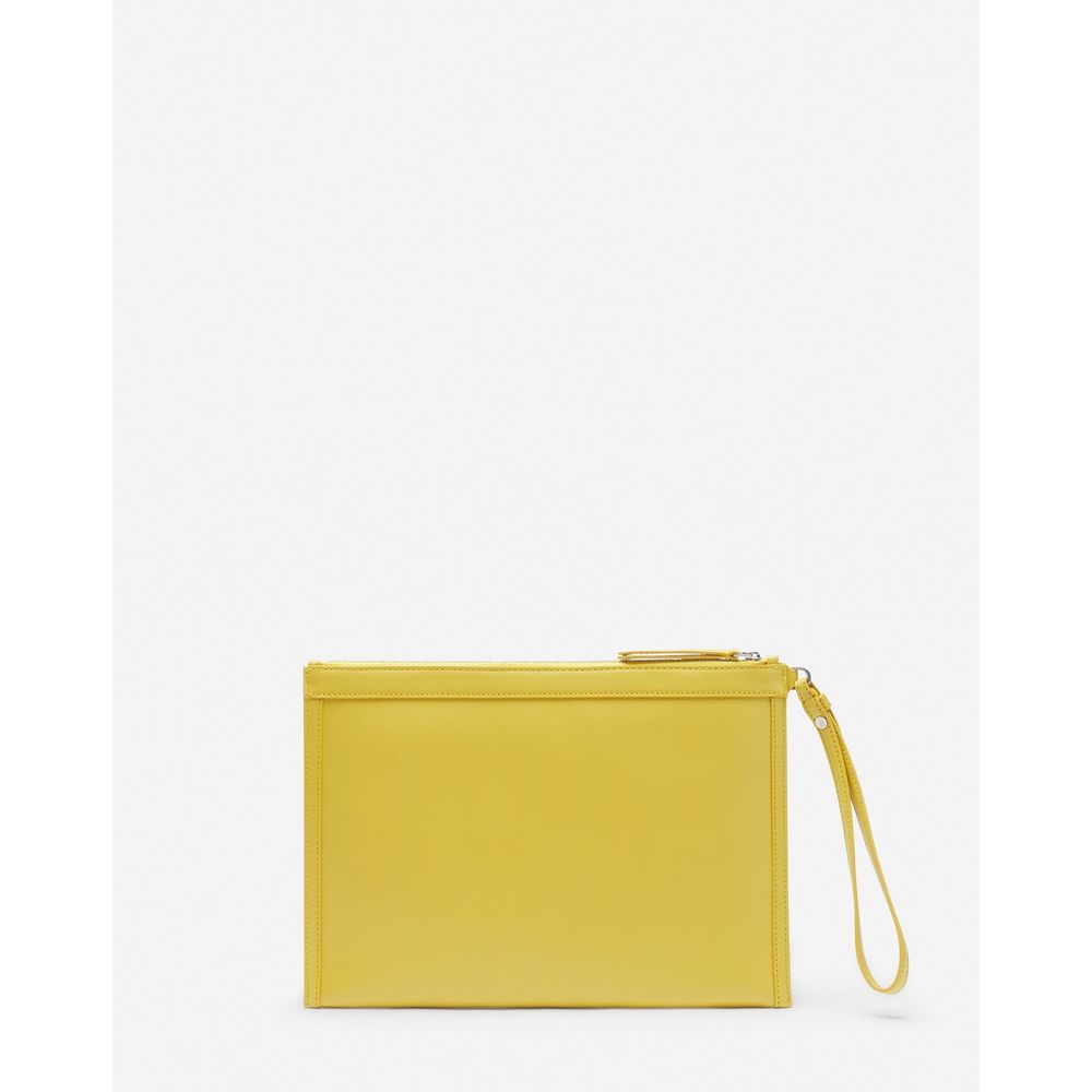 "Yellow Leather Men Wallet"-Lanvin-LabelTerrace.com