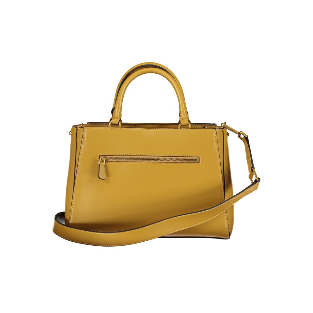 Yellow Polyethylene Handbag-Guess Jeans-LabelTerrace.com