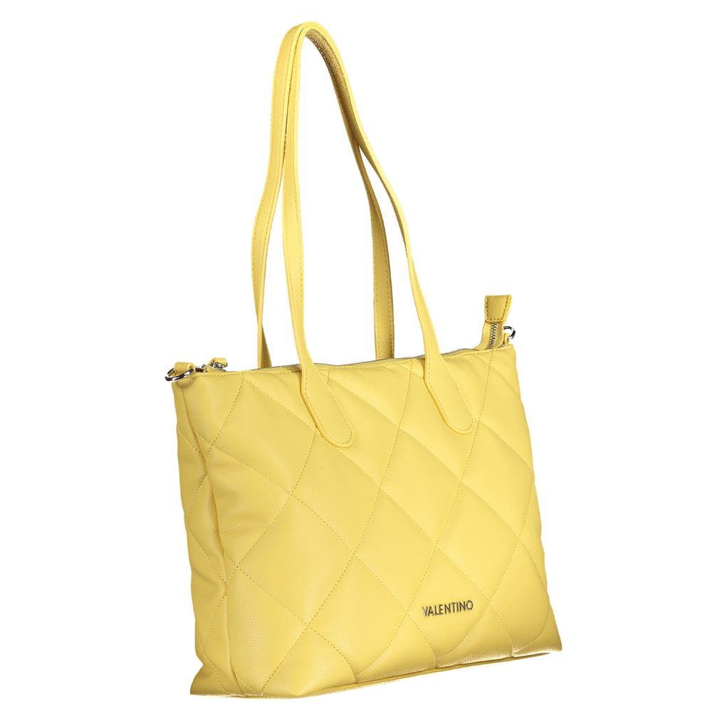 Yellow Polyethylene Handbag-Mario Valentino-LabelTerrace.com