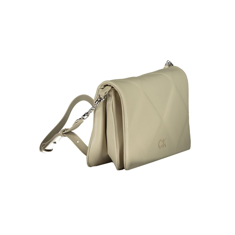 Beige Cotton Handbag-Calvin Klein-LabelTerrace.com