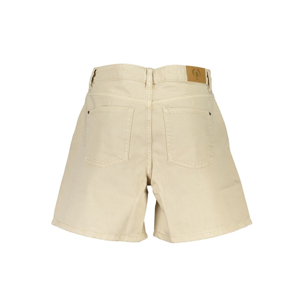 Beige Cotton Short-Desigual-LabelTerrace.com