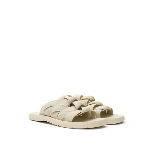 Beige Fabric Slippers-Bottega Veneta-LabelTerrace.com