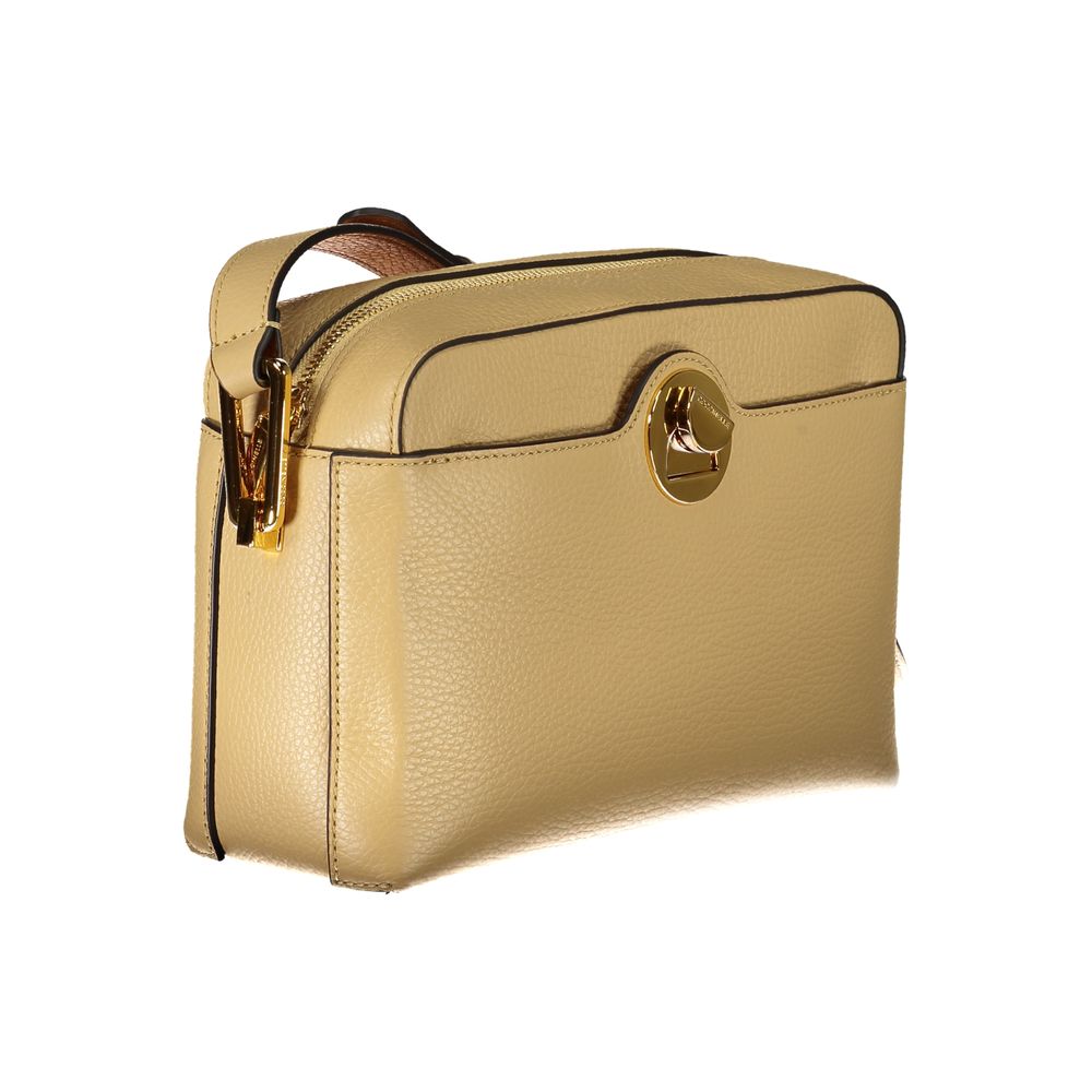 Beige Leather Handbag-Coccinelle-LabelTerrace.com