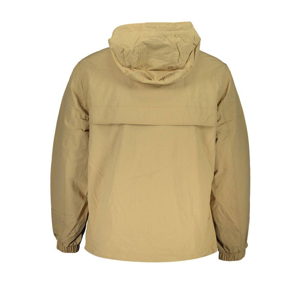 Beige Polyamide Men Jacket-Tommy Hilfiger-LabelTerrace.com