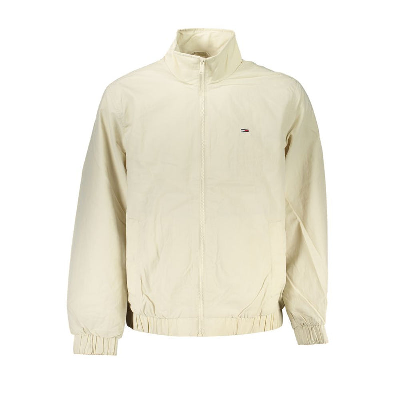 Beige Polyamide Men Jacket-Tommy Hilfiger-LabelTerrace.com