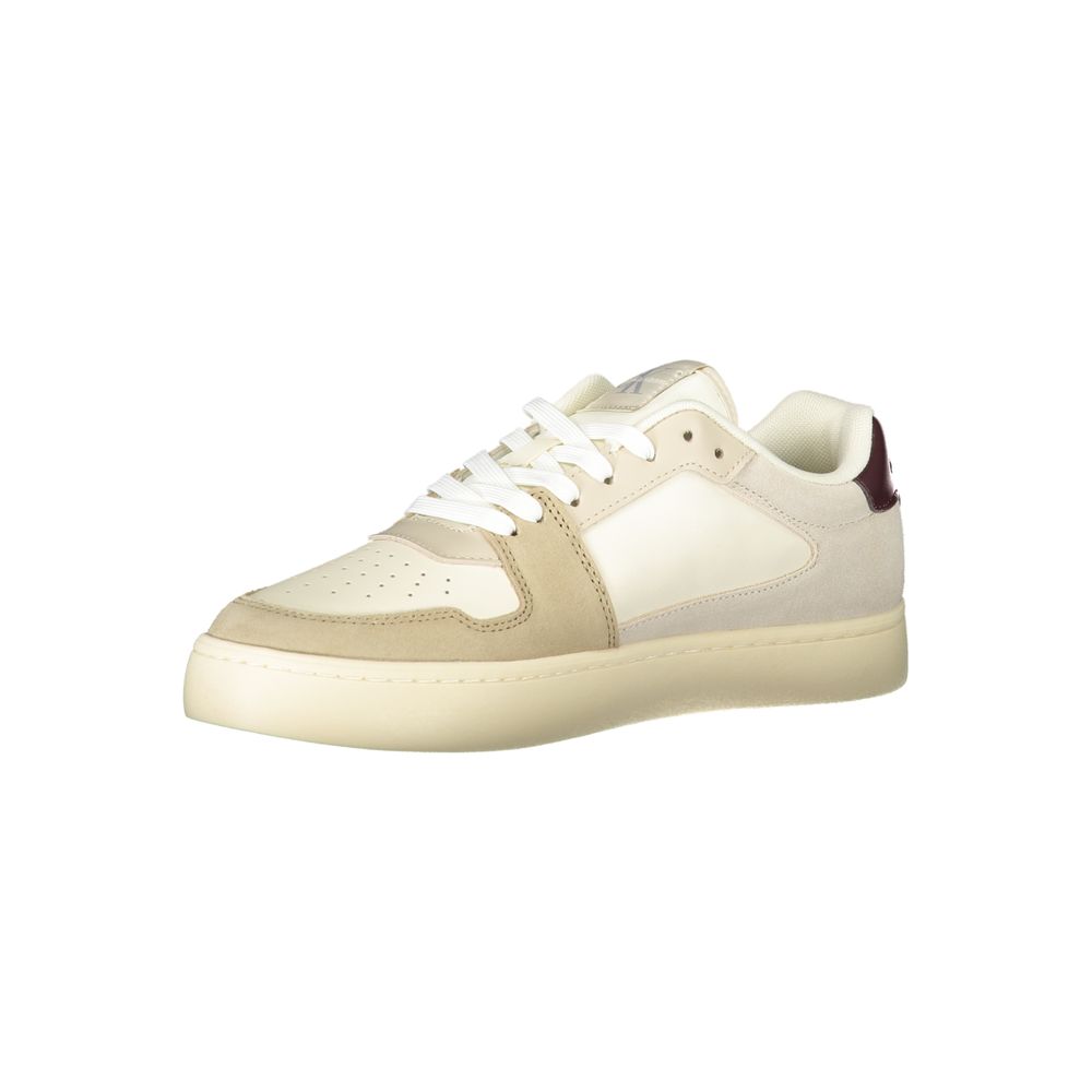 Beige Polyester Men Sneaker-Calvin Klein-LabelTerrace.com