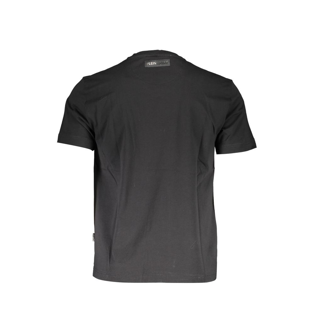 Black Cotton Men T-Shirt-Plein Sport-LabelTerrace.com