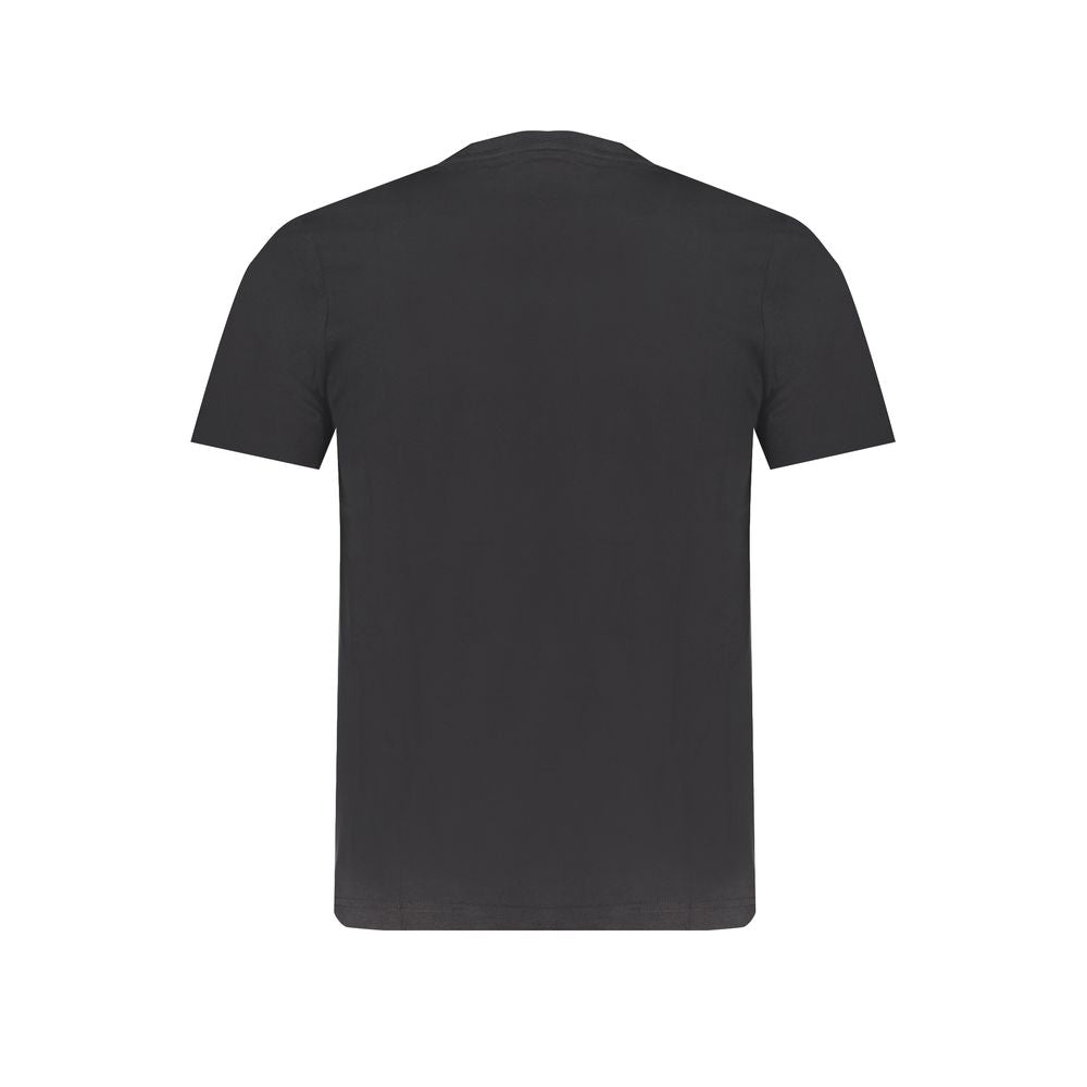 Black Cotton T-Shirt-Kappa-LabelTerrace.com