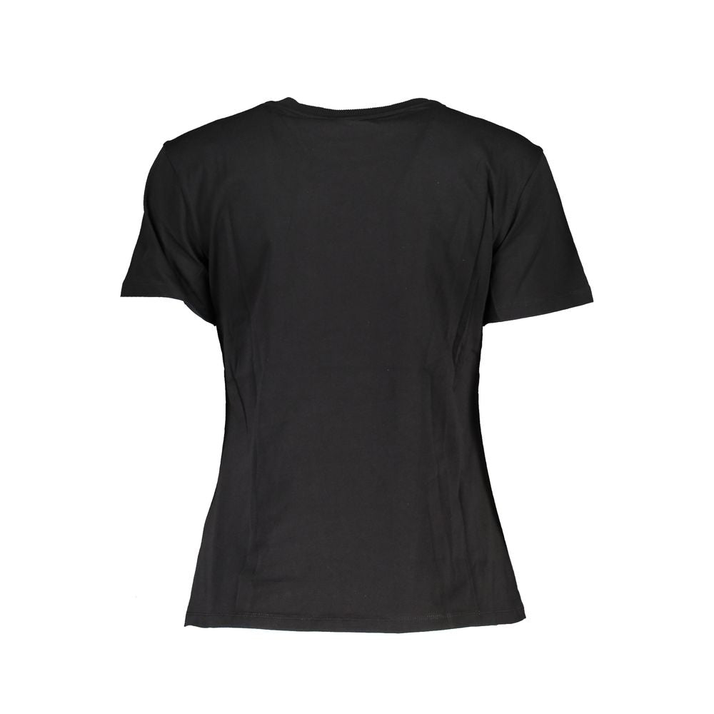 Black Cotton Women T-Shirt-Patrizia Pepe-LabelTerrace.com