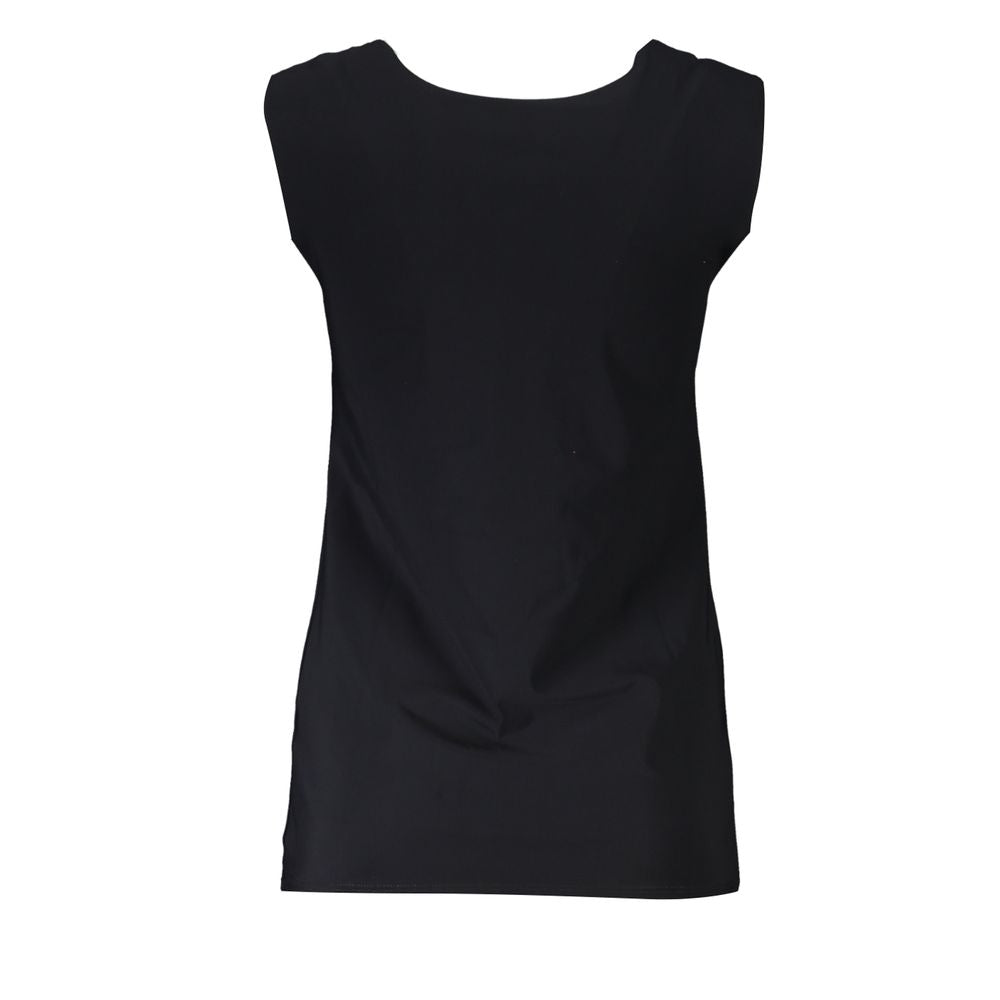 Black Elastane Tank Top-Patrizia Pepe-LabelTerrace.com