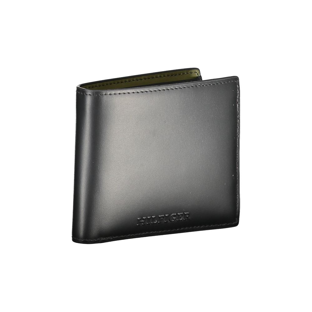 Black Leather Wallet-Tommy Hilfiger-LabelTerrace.com