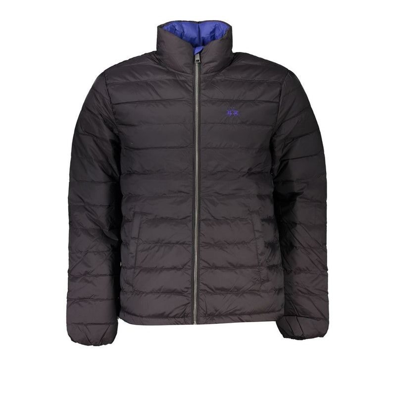 Black Polyamide Men Jacket-La Martina-LabelTerrace.com