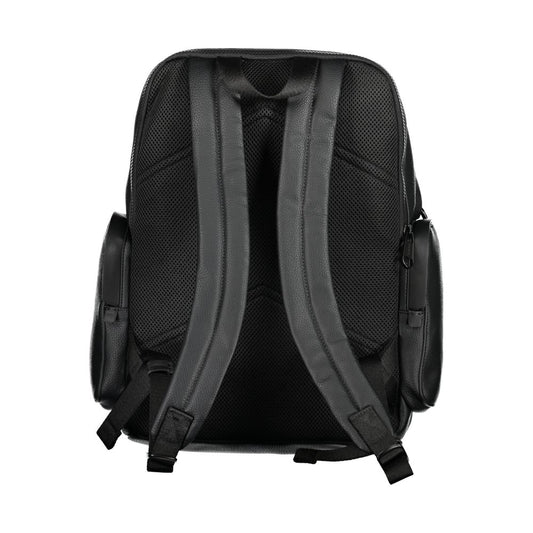 Black Polyester Backpack-Calvin Klein-LabelTerrace.com