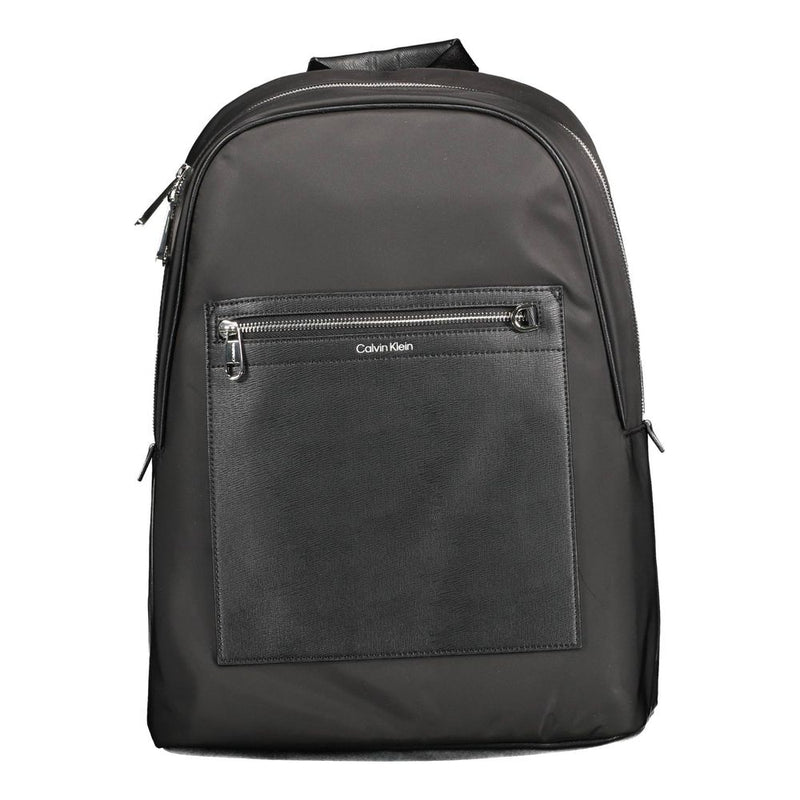 Black Polyester Backpack-Calvin Klein-LabelTerrace.com