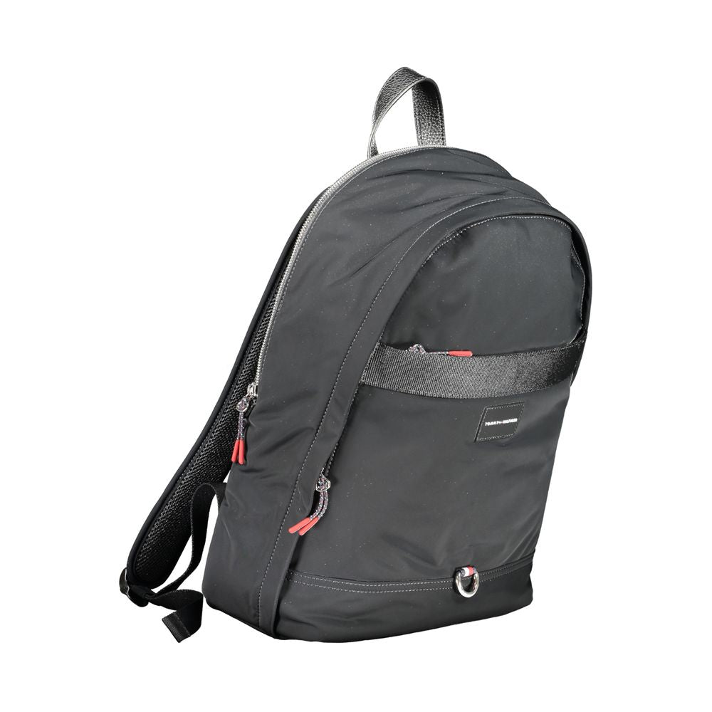 Black Polyester Backpack-Tommy Hilfiger-LabelTerrace.com