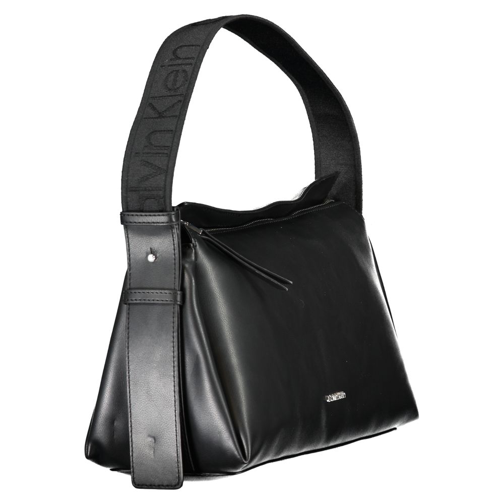 Black Polyester Handbag-Calvin Klein-LabelTerrace.com