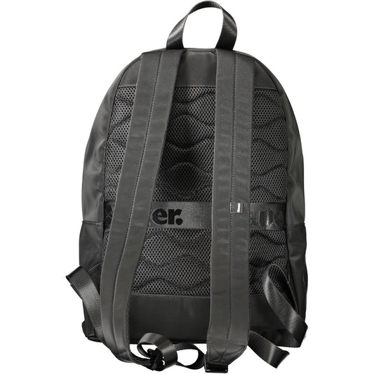 Black Polyester Men Backpack-Blauer-LabelTerrace.com