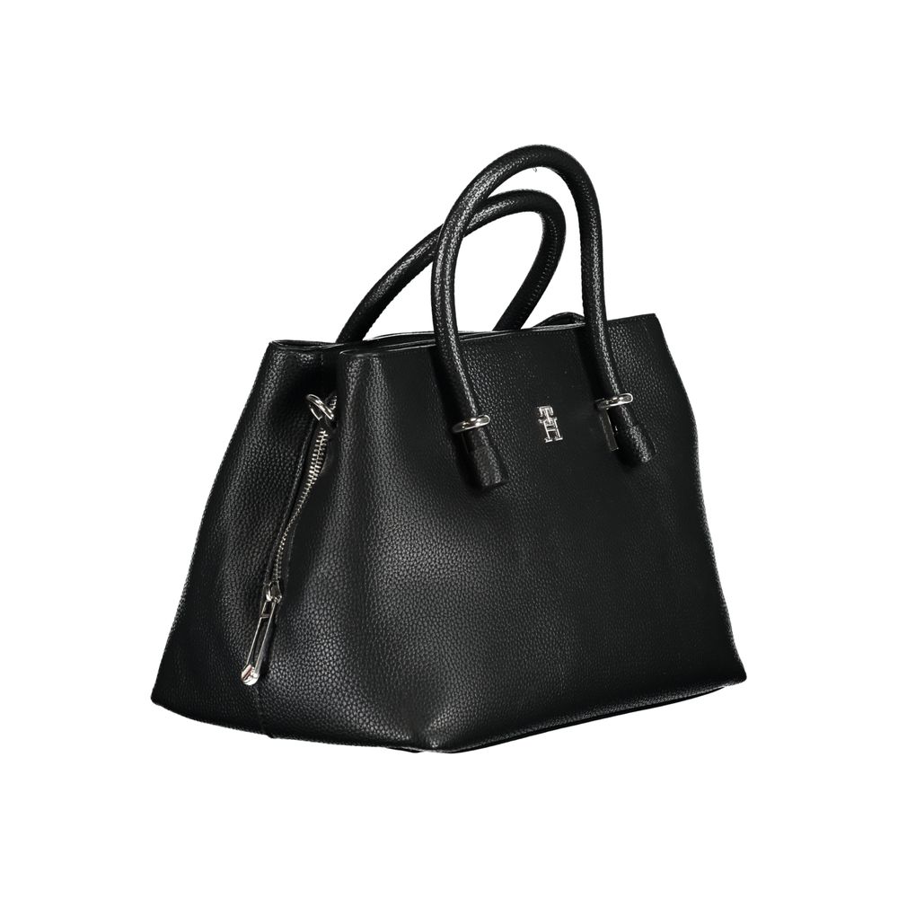 Black Polyethylene Handbag-Tommy Hilfiger-LabelTerrace.com
