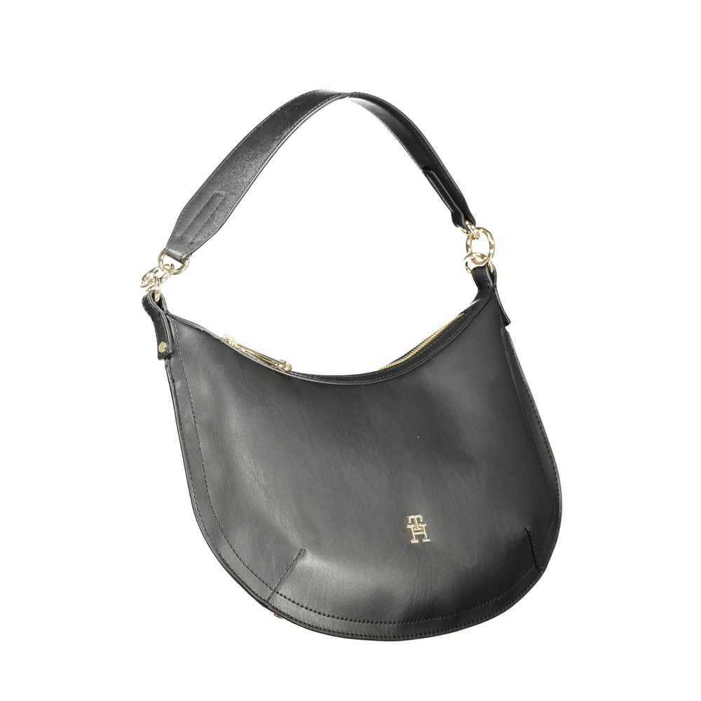 Black Polyethylene Handbag-Tommy Hilfiger-LabelTerrace.com