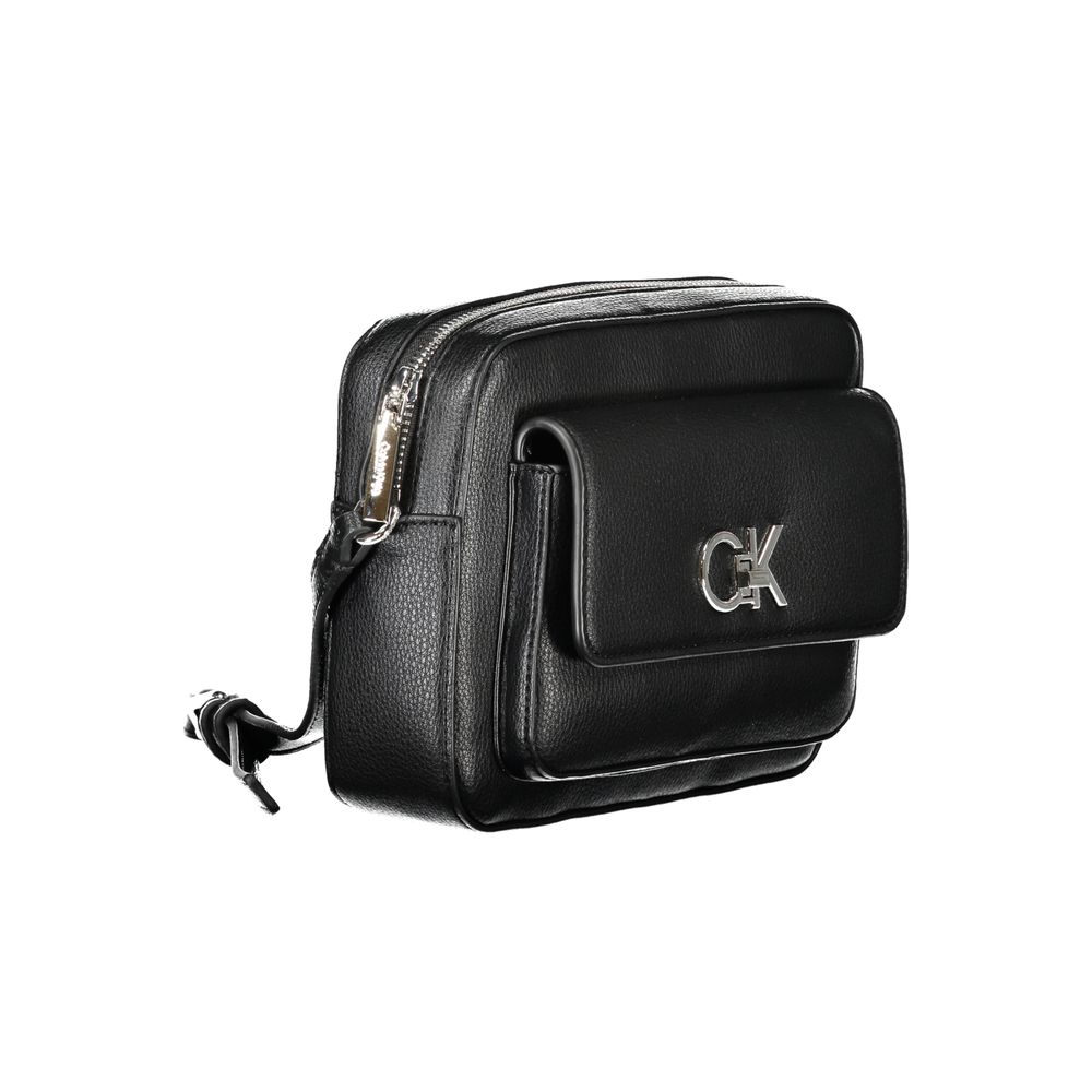 Black Polyethylene Women Handbag-Calvin Klein-LabelTerrace.com