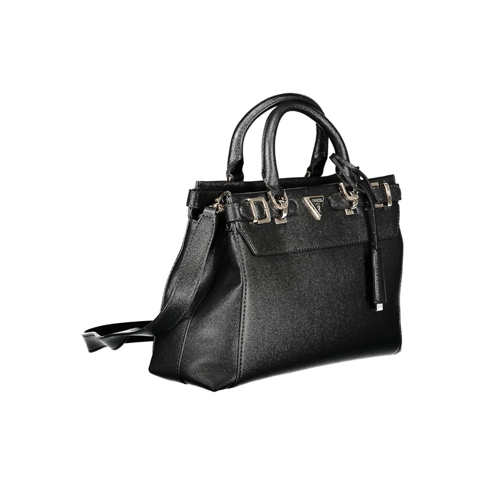 Black Polyethylene Women Handbag-Guess Jeans-LabelTerrace.com