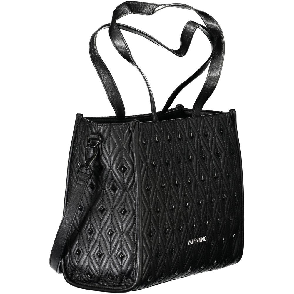 Black Polyethylene Women Handbag-Mario Valentino-LabelTerrace.com