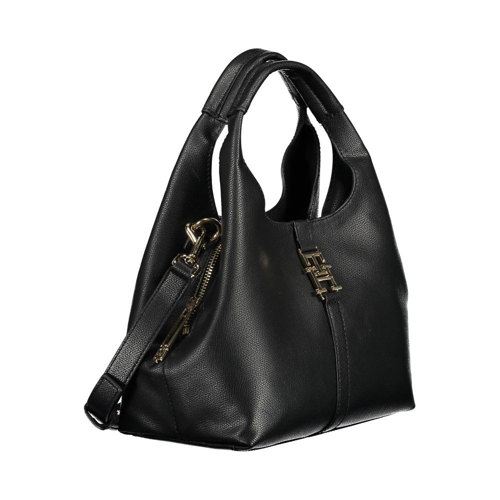 Black Polyethylene Women Handbag-Tommy Hilfiger-LabelTerrace.com
