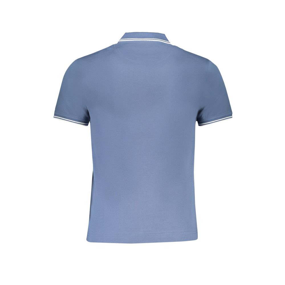Blue Cotton Polo Shirt-Harmont & Blaine-LabelTerrace.com