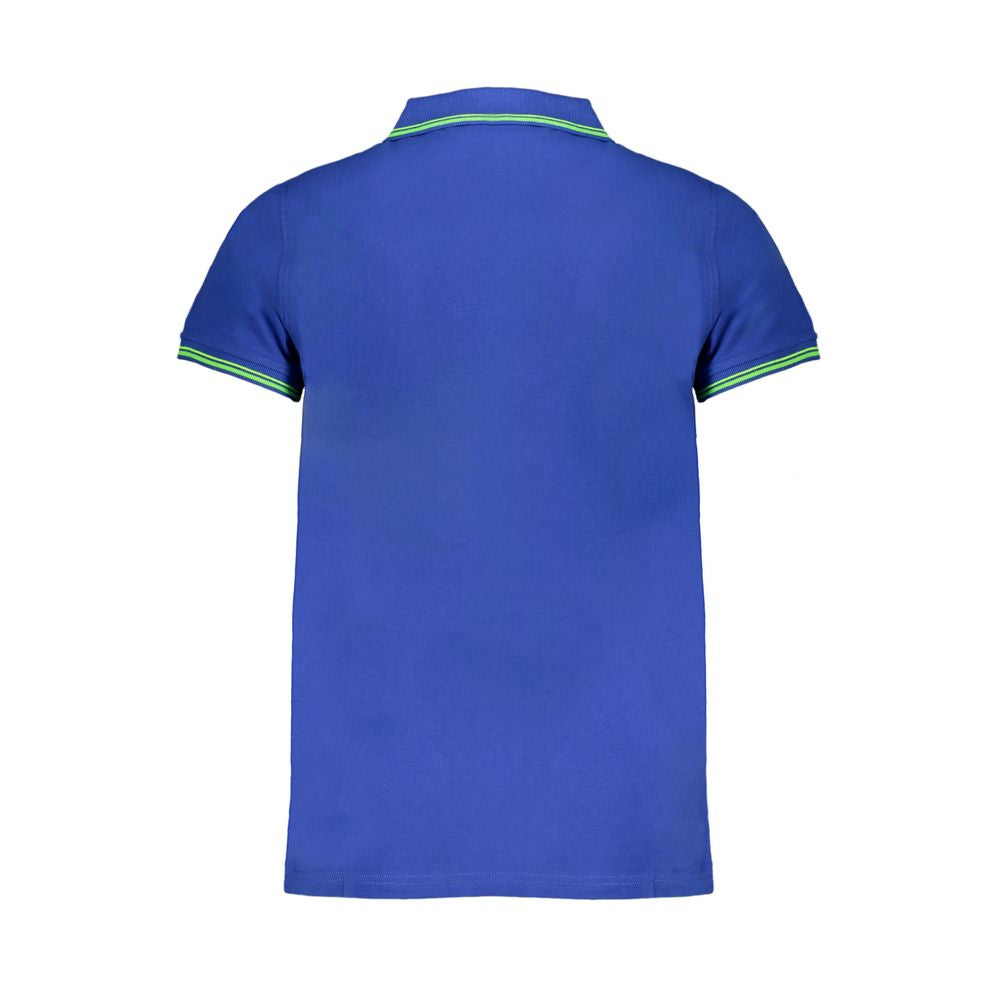 Blue Cotton Polo Shirt-Norway 1963-LabelTerrace.com