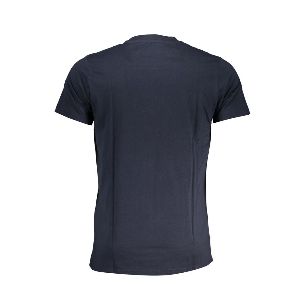 Blue Cotton T-Shirt-Cavalli Class-LabelTerrace.com