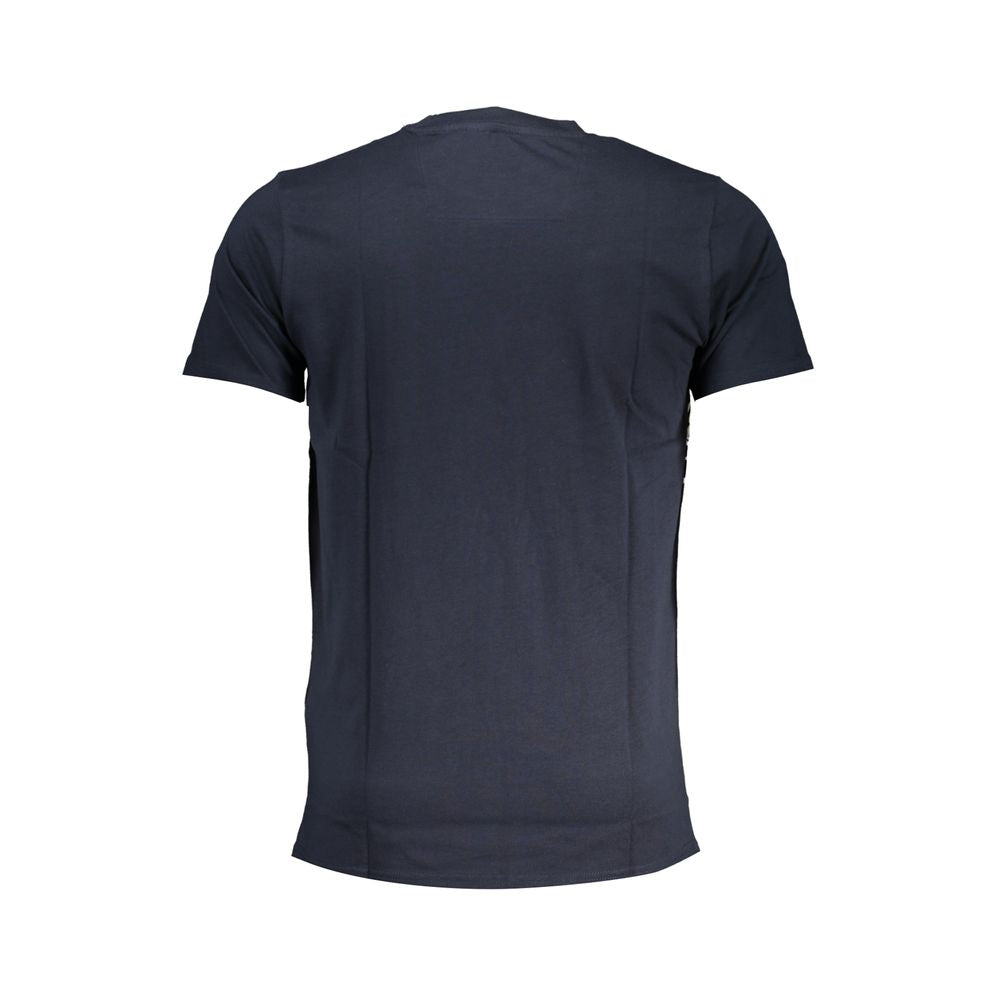 Blue Cotton T-Shirt-Cavalli Class-LabelTerrace.com