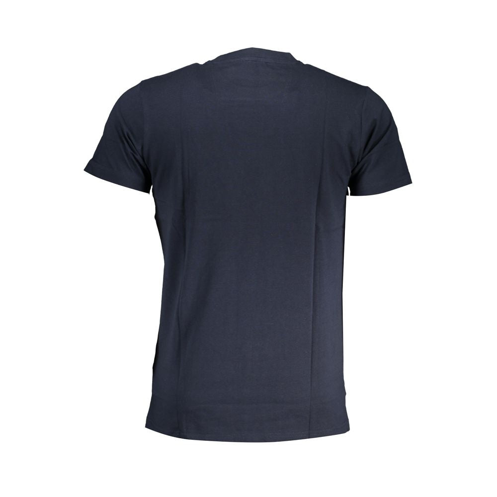 Blue Cotton T-Shirt-Cavalli Class-LabelTerrace.com