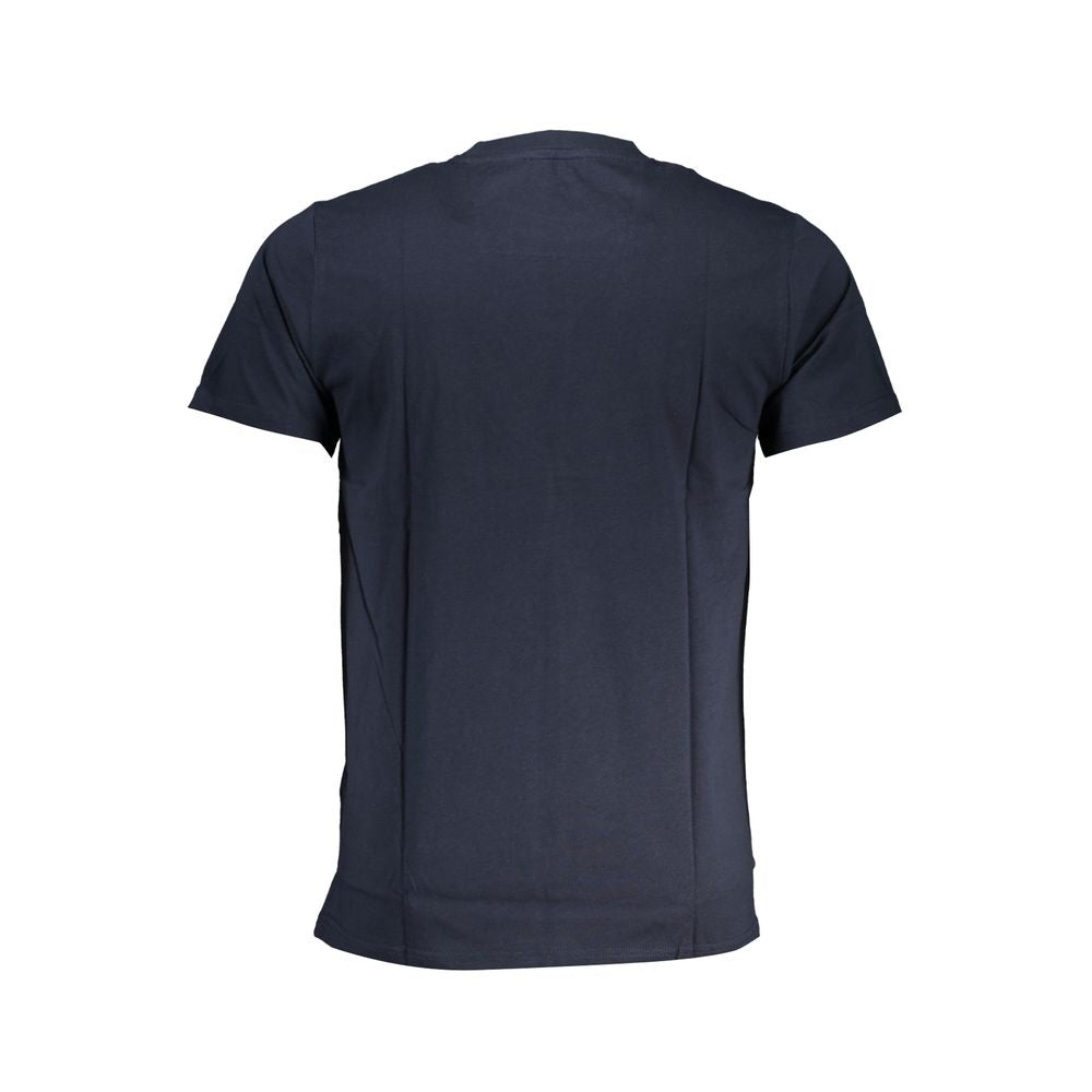 Blue Cotton T-Shirt-Cavalli Class-LabelTerrace.com