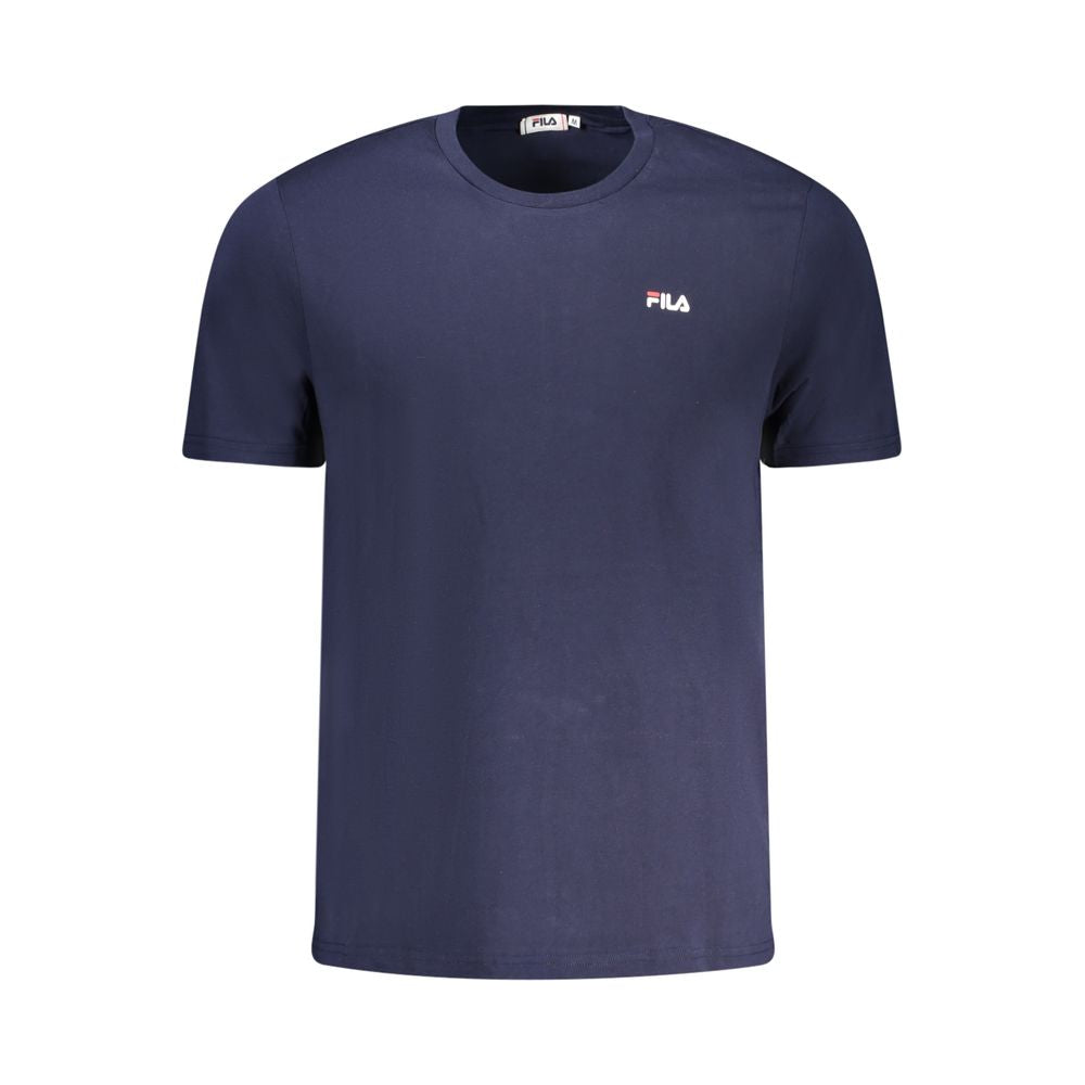 Blue Cotton T-Shirt-Fila-LabelTerrace.com