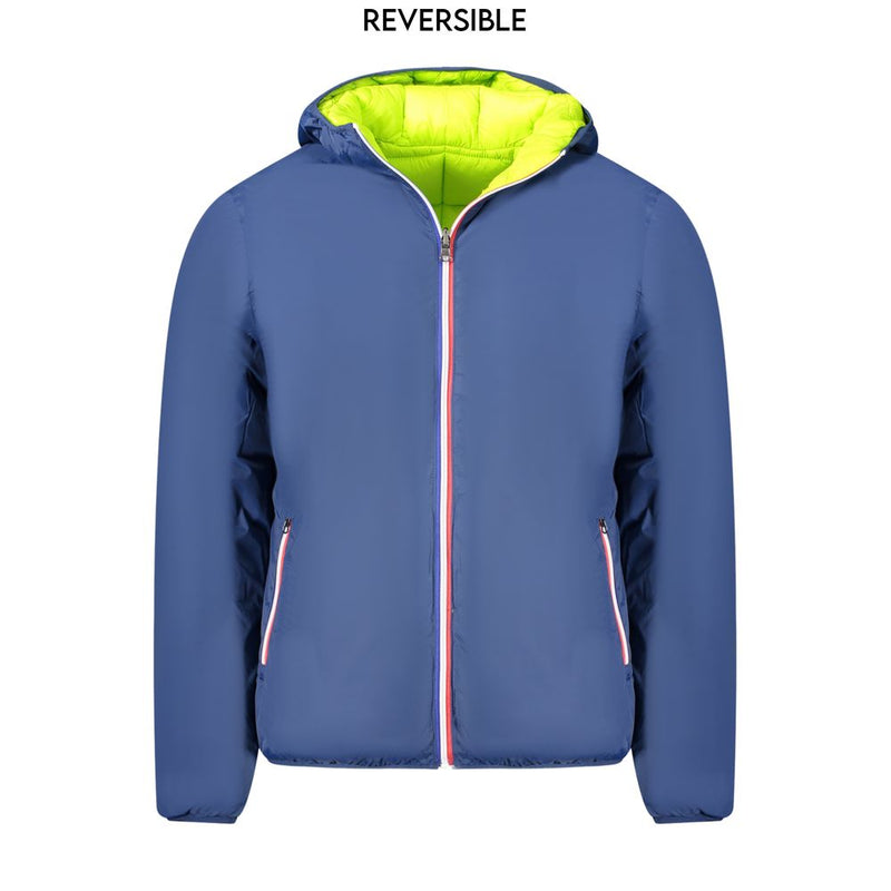 Blue Polyamide Men Jacket-Norway 1963-LabelTerrace.com
