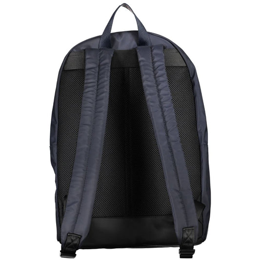 Blue Polyester Backpack-Tommy Hilfiger-LabelTerrace.com