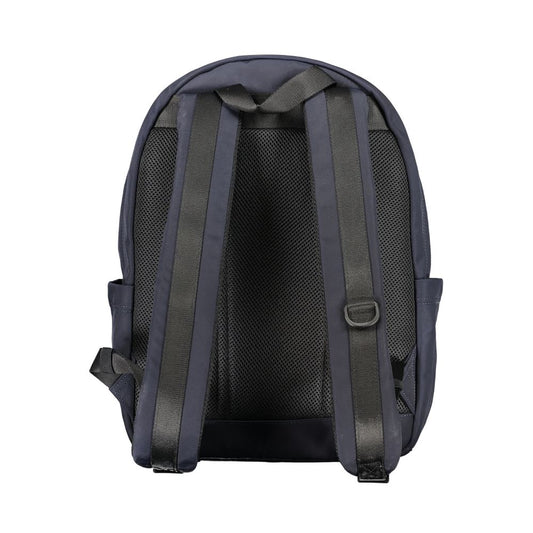 Blue Polyester Backpack-Tommy Hilfiger-LabelTerrace.com