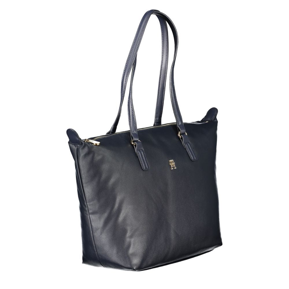 Blue Polyester Handbag-Tommy Hilfiger-LabelTerrace.com