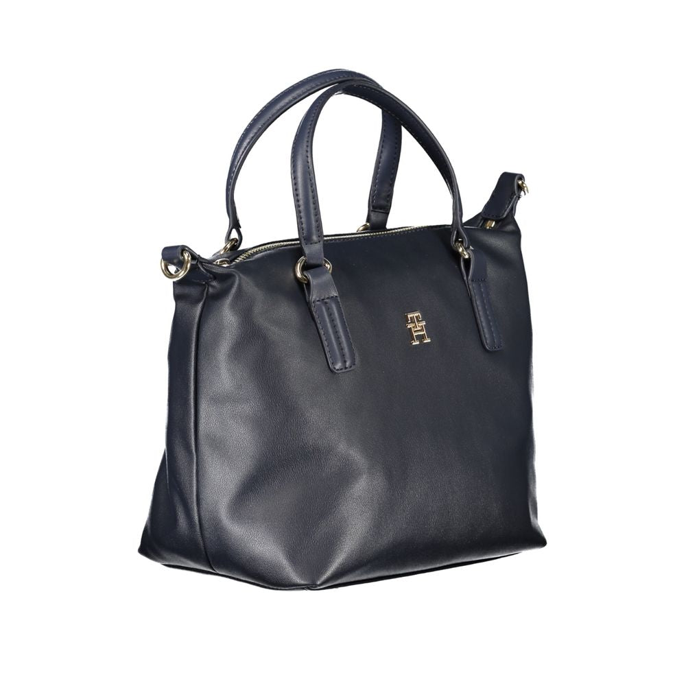 Blue Polyester Handbag-Tommy Hilfiger-LabelTerrace.com