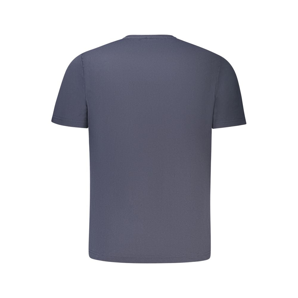Blue Polyester Men T-Shirt-K-WAY-LabelTerrace.com
