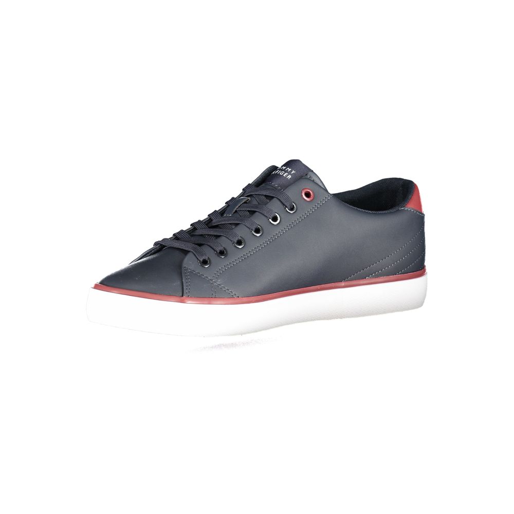 Blue Polyester Sneaker-Tommy Hilfiger-LabelTerrace.com