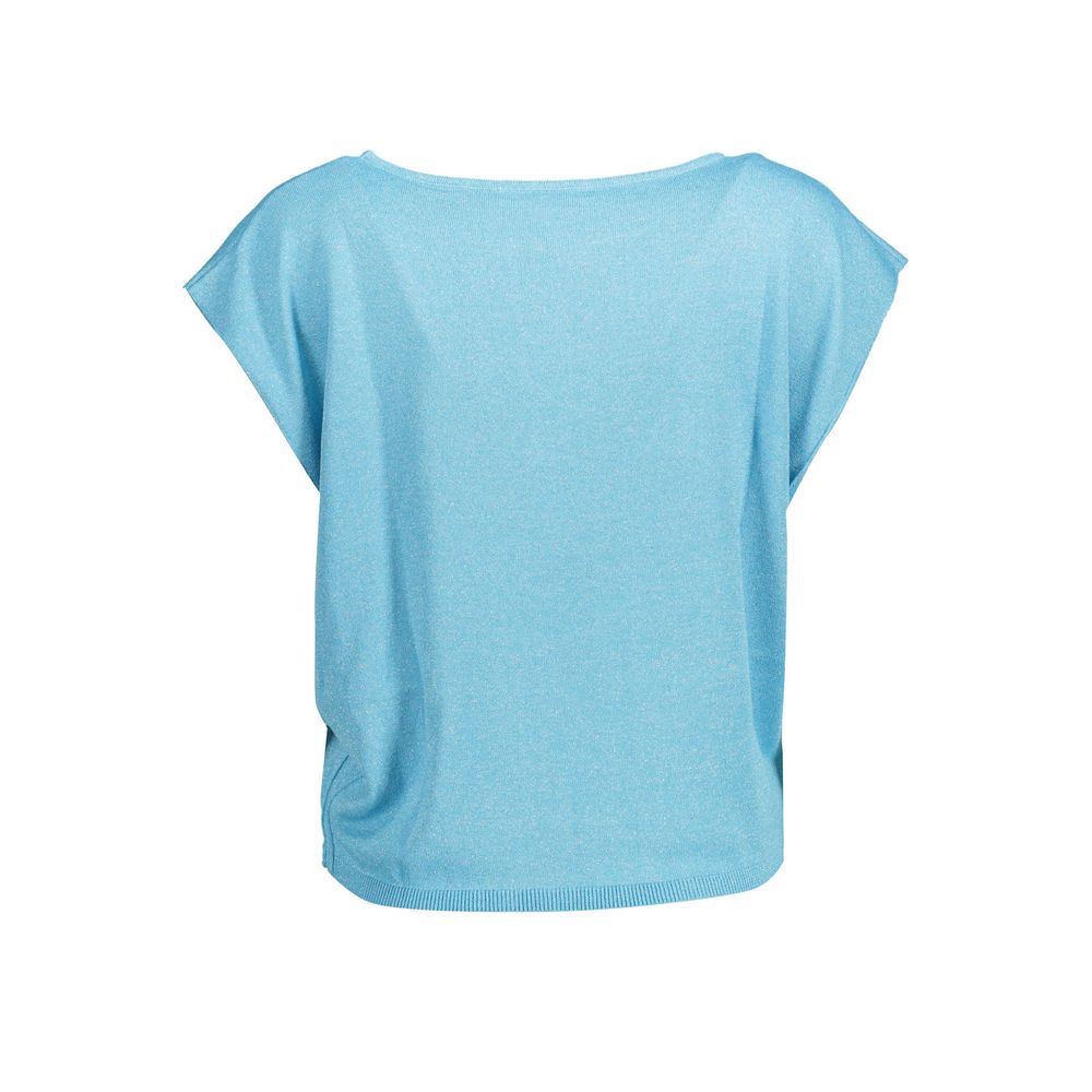 Blue Polyester Women T-Shirt-Kocca-LabelTerrace.com