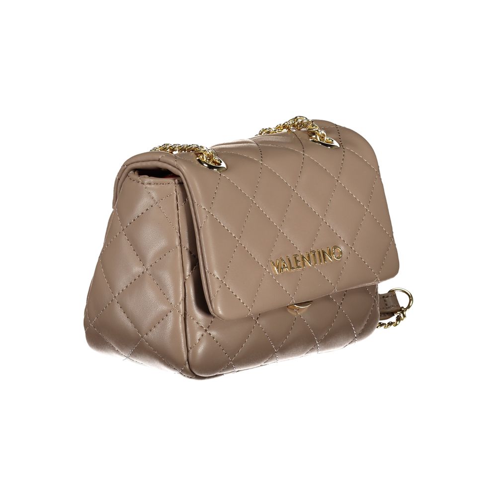 Brown Polyethylene Women Handbag-Mario Valentino-LabelTerrace.com