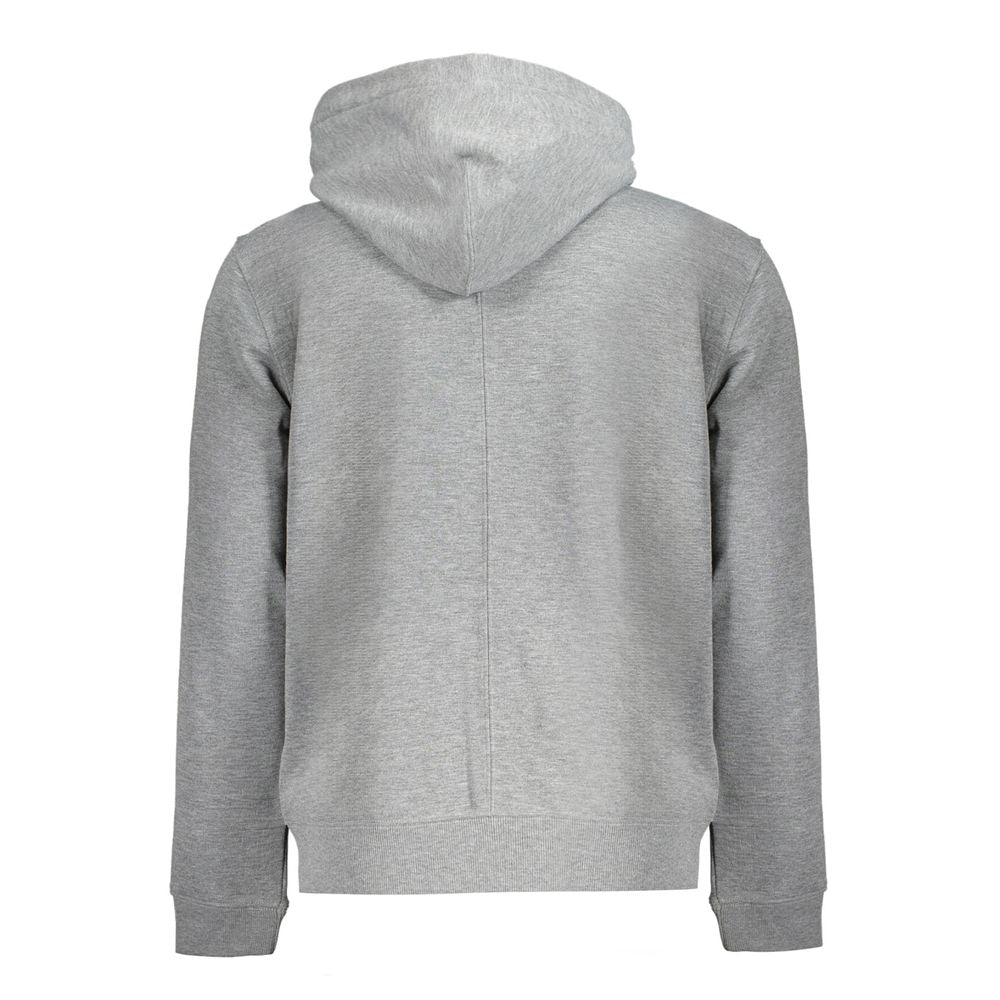 Gray Recycled Polyester Men Hoodie-Calvin Klein-LabelTerrace.com