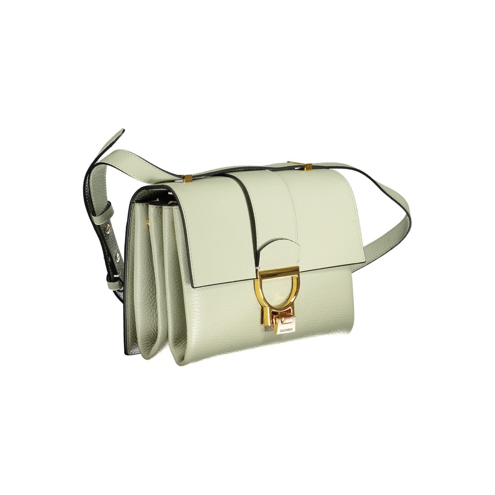 Green Leather Handbag-Coccinelle-LabelTerrace.com