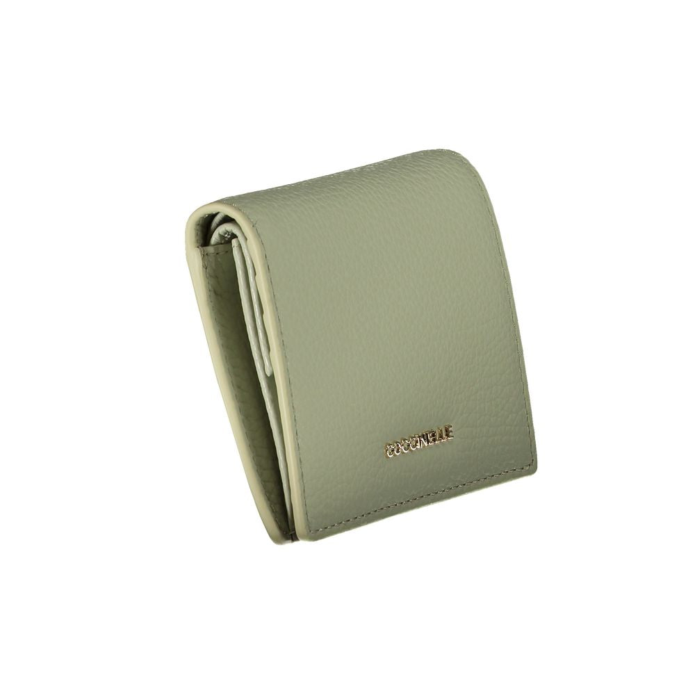 Green Leather Women Wallet-Coccinelle-LabelTerrace.com