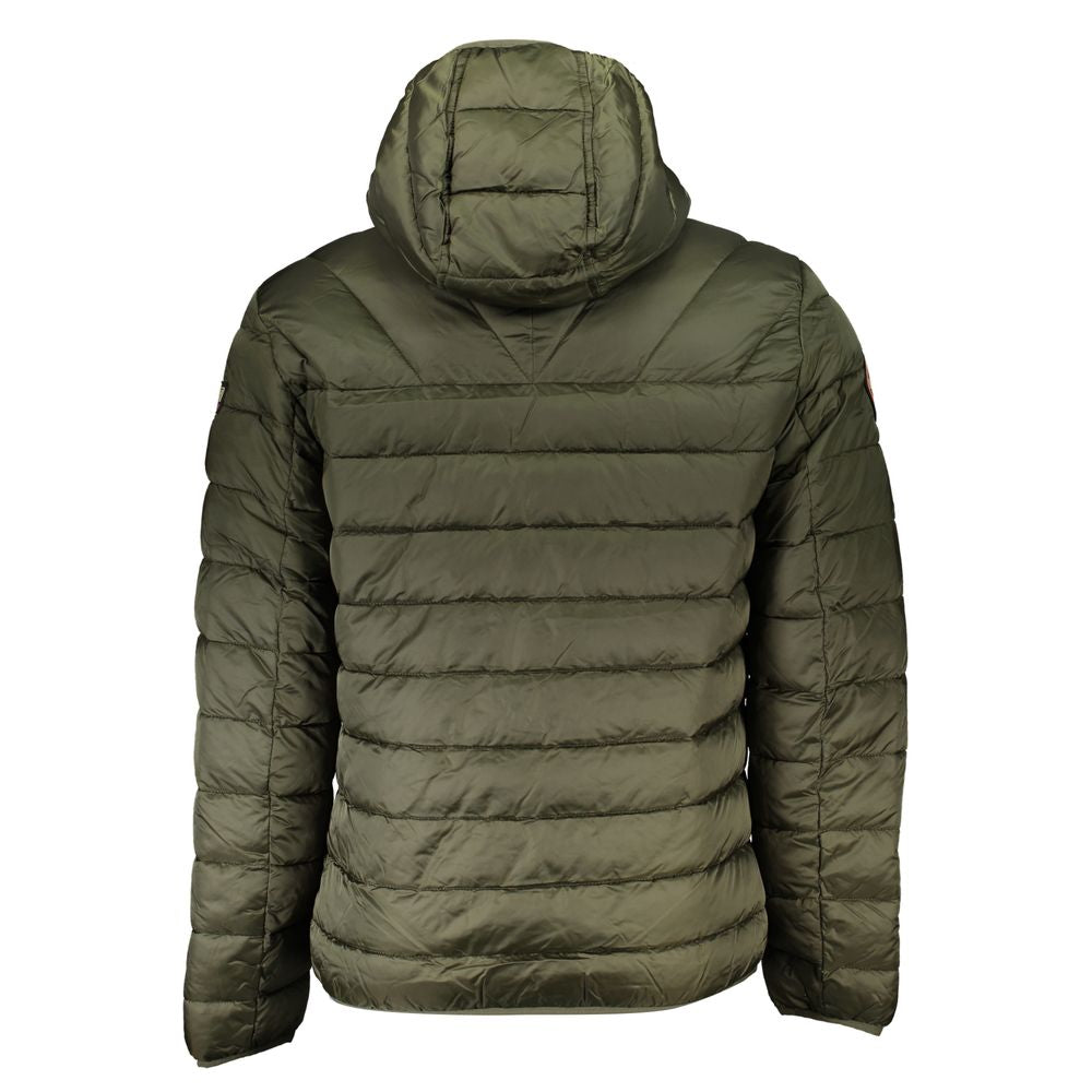 Green Polyamide Men Jacket-Napapijri-LabelTerrace.com